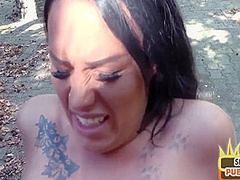 Real Pickedup Slut Gives Public Cocksuck