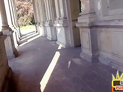 Real Pickedup Slut Gives Public Cocksuck