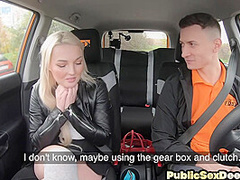 Learning 20yo slut riding instructor on her first class