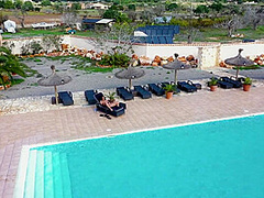 Hot Ilona Lies By The Pool And Rubs Her Pussy And Dildo With Oil - DeutscheOmas