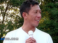 Sexually charged Japanese group fuck-fest takes place outside featuring sultry Sara Saijo - top-notch JAV!