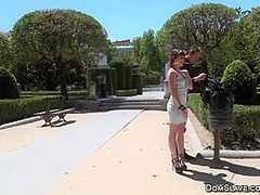 Parisian Babe Public Fucked In Bondage