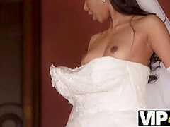 VIP4K. Small cheap wedding turns into public fucking action of the brides