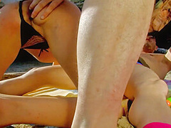 Milf Gags On Two Huge Cocks On The Beach Then Gets Fucked To Mouth Cumshot - CumDateMe