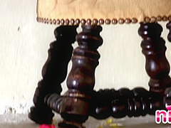 Lesbian Nina Blowjob and Red Cherry