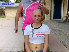 Lisa Fox - Romantic Bald Shaving Head Compilation With