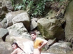 Im Out For A Walk With My Neighbor And I Fuck Her In The River