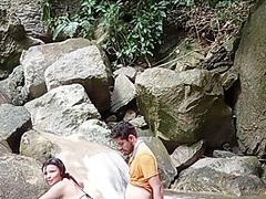 Im Out For A Walk With My Neighbor And I Fuck Her In The River