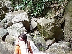 Im Out For A Walk With My Neighbor And I Fuck Her In The River