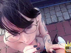 Public Tattooed Amateur Fucked Outdoor In Car By Sex Date