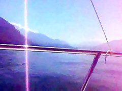 Summer on the boat with my wife