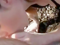 Amateur couple fucks on rail track