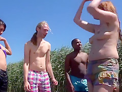 Nude battle between friends