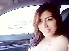 Hot Audrey Royal gets fucked in the car
