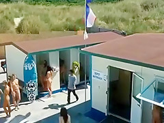 Exotic amateur Beach, Outdoor sex scene