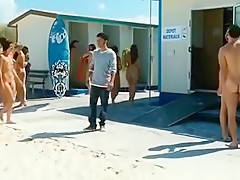 Exotic amateur Beach, Outdoor sex scene