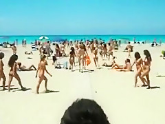 Exotic amateur Beach, Outdoor sex scene