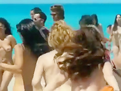 Exotic amateur Beach, Outdoor sex scene