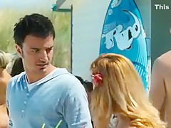 Exotic amateur Beach, Outdoor sex scene