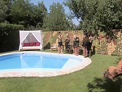 Hottest pornstars Sabrina Sweet, Milka Manson and Jasmine Webb in best blowjob, lingerie sex clip