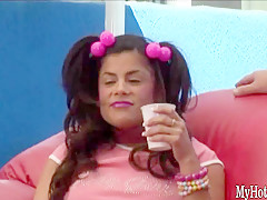 Michelle Avanti is a very pretty Latina, who is going to be giving