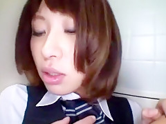 Exotic Japanese girl Yua Saeki in Fabulous Blowjob, Cumshots JAV scene