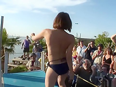 Crazy pornstar in horny outdoor, softcore porn clip