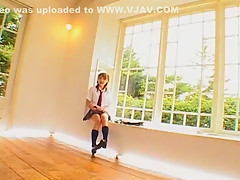 Horny Japanese slut Tina Yuzuki in Crazy Outdoor, College JAV scene