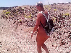 Outdoor Blowjob At The End Of A Naked Hiking & Peeing