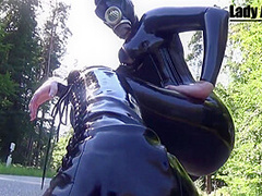 Shiny Gasmask Walk