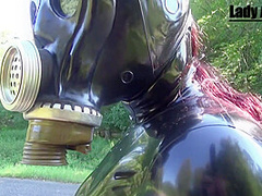 Shiny Gasmask Walk