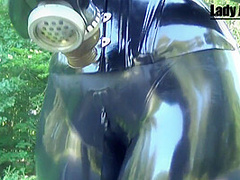 Shiny Gasmask Walk