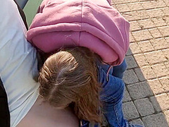 Im Going For A Walk With My Stepfather Hes Blowing His Dick In Public On A Bench In The Park Other People Are Watching