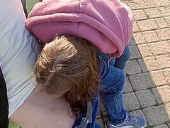 Im Going For A Walk With My Stepfather Hes Blowing His Dick In Public On A Bench In The Park Other People Are Watching