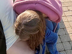 Im Going For A Walk With My Stepfather Hes Blowing His Dick In Public On A Bench In The Park Other People Are Watching