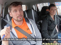 Learner driver in public fellatio session
