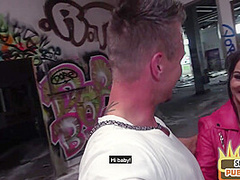 Real pickedup mature giving blowjob in an abandoned building
