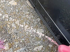 I Caught A Mature Milf Masturbating And Pissing In Public