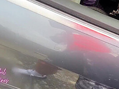I Caught A Mature Milf Masturbating And Pissing In Public