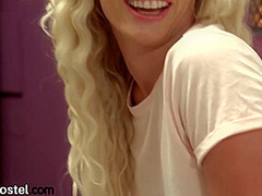 Insatiable hotel nymphos invite guy for a 3some fuck