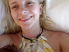 Footjob Before Cumming All Over The Face