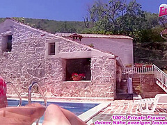 German skinny amateur teen small tits fuck in holiday