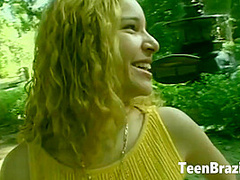 Blonde Brazilian Teen gets Anal Sex in her Round Ass