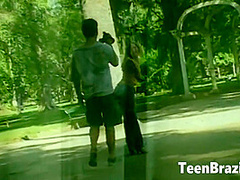 Blonde Brazilian Teen gets Anal Sex in her Round Ass