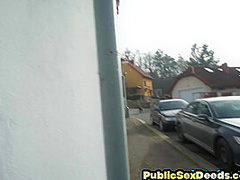 Pulled busty MILF titfucking agent