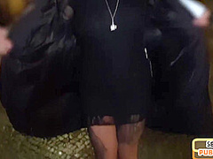 Picked up inked slut deepthroat outdoor before hotelfuck