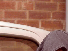 Outdoor sex with horny babe in uniform