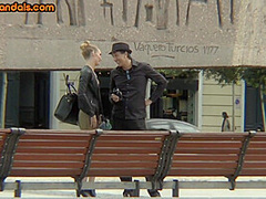 Real public latex sluts fucked in front of a crowd