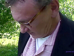 Public redhead milf gets slammed