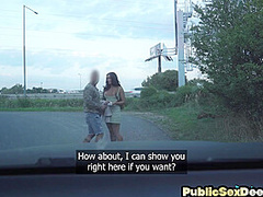 Real pickedup inked MILF got pussyfucked after cocksucking